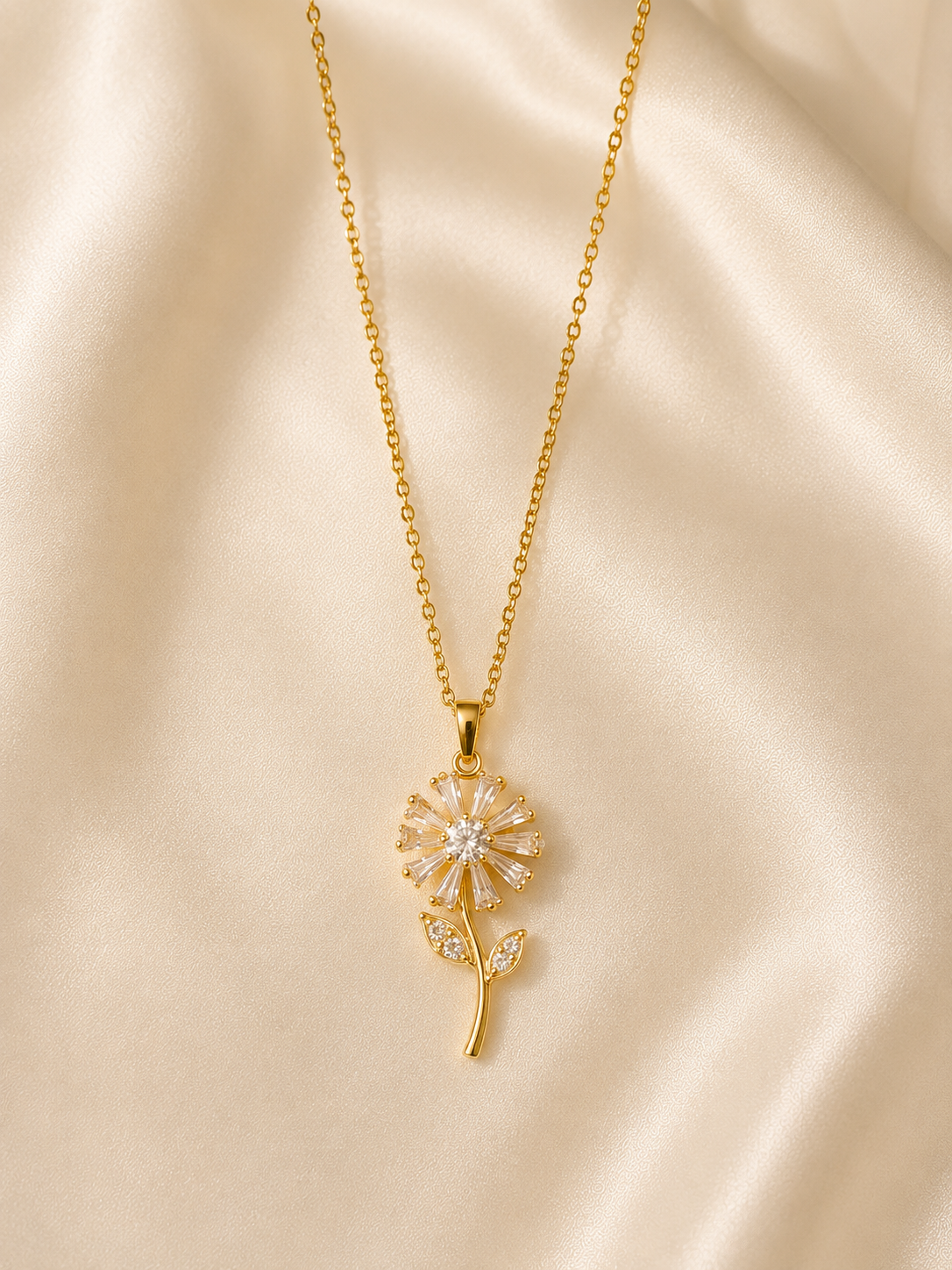 SPINNING SUNFLOWER NECKLACE